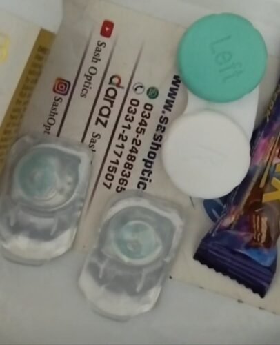 DAHAB lenses Tiffany Blue Color Lenses with Free Solution kit photo review