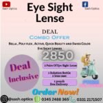 6 Brands Combo Offer Bella , Poly flex , Active, Quick Beauty and Swiss Color  Eye Sight Lenses